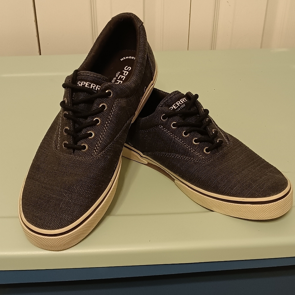 Sperry Men's Charcoal Canvas Sneakers